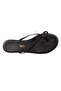 Women's Black Cross Stylish Daily Flip Flops - 2