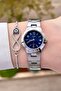 Silver Navy Color Women's Wristwatch - 4