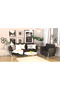 PU Leatherette Single Seater Black Leather Sofa for Lounge With Stainless Steel Legs - 4