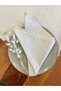 Set of 8 Organic Raw Linen Napkins - 40X40 Fabric - 5