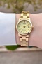 Gold Color Calendar Women's Wristwatch - 7