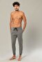 بنطلون رياضي رمادي اللون للرجال بخصر مطاطي و2 خيط 227 - 2