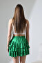 Women's Mykonos Ruffled Green Skirt - 7