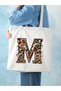 Letter m Design Letter m Bag, Y2 Pinterest Retro Unisex Cloth Bag Tote Bag, Shopper Bag - 4