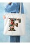Letter F Design Letter F Bag, Y2 Pinterest Retro Unisex Cloth Bag Tote Bag, Shopper Bag - 3