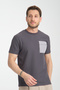 Knitted Men's 100% Cotton Slim Fit Crew Neck T-Shirt - 2