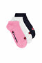 Basics 3Pk Sneaker Socks Pink Unisex Socks-U20100-Ps009
