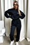 Women's printed tracksuit set - hooded sweatshirt top and bottom set - 3