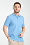Stretchy Knitted Buttoned Polo Neck Men's Classic Fit Polo Neck T-Shirt 100% Cotton - 3