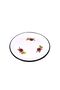 Enamel Sini Decorated Nostalgia Enamel Tableware Tea Tray Fruit Bowl 50 cm - 6