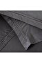 Glad 100% Cotton King Size Duvet Cover Set 230X220 cm Dark Gray/Anthracite - 3