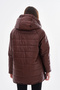 Hooded, Fleece-Pocketed, Water-Repellent Suede Quilted Jacket/Coat RBWW-350 - 6