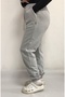 Gray Rubber Leg Women's Sweatpants - 2