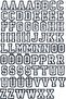 72Pcs Iron-On Sticking Woven Rigging Letters Patch Patch Patch Model - 2