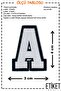 72Pcs Iron-On Sticking Woven Rigging Letters Patch Patch Patch Model - 5