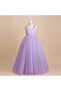 Girl Child Lilac Color Long Graduation Birthday Prom Wrap Dress