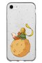 iPhone 6 - 6S Compatible Little Prince Planet Boa Design Transparent Silicone Case