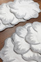 Hawaii Silver 6-Piece Cocktail Presentation Napkin Embroidery Embroidered Coffee Presentation Holder Napkin - 2
