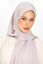 Imported Jacquard Crepe Square Detailed Evening Dress Special Occasion Shawl - New Collections - New Creation - Nude - 4