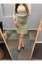 Product 36 Is the Size - Waist: 36cm. (Slim Waist) Women's Lined Winter High Waist Above-The-Knee Pencil Skirt - 7