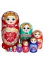 Handmade Decorative Matryoshka Doll Set – Special Series of 6 Luxury Wooden Production Elegant Stylish Gift Decor - 4
