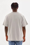Gray Unisex Oversize Printed T-Shirt - 2