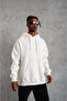    Men's Plain Hooded Sweat - White - 3