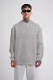 Gray Unisex Three Thread Crew Neck Sweatshirt