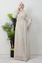 Işılay Hijab Evening Dress Cream - 2