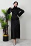 Black Chain Sleeve Dress - 2