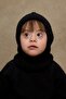 Knitted Children's Balaclava Beanie Black - 3