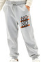 No Pain No Gain Printed Boy's Double Pocket Jogger Sweatpants - 3