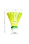 Smash Nylon Badminton Shuttlecocks (YELLOW, SLOW SPEED) | Durable Synthetic Cork - 5