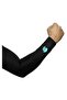 Compression Arm Sleeve | Black, Medium | Unisex | Polyester Fabric For Support & Recovery
