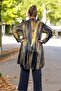 Cycling Collar Soft Viscose Fabric Tunic Waist Rubbered Viscose Pants Large Size Bottom Top Suit - 4