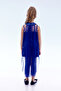 Girl's Trendy Evening Dress with Sequin Cape Ak2244 - 5