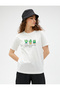 Printed T-Shirt Crew Neck Short Sleeve Cotton - 3
