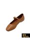 Women's Tan Genuine Leather Shoes 505320101 -1 - 4
