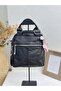 1029 Model Double Handle Backpack Leather Women's Bag with Keychain and Gift