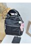 1029 Model Double Handle Backpack Leather Women's Bag with Keychain and Gift - 3
