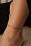 Steel 2-Piece Combination Parrot and Textured Zipper Chain Anklet Minimal Tarnish Resistant 22+4cm Florya Jewelry - 4
