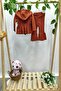 Motif Pattern Pocketed Hooded Woven Cardigan and Spanish Leg Set - 6