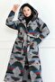 Winter Pattern Lumberjack Belted Cap / Navy Blue - F0505 - 6