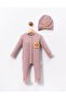Motif Pattern Pocketed Woven Jumpsuit with Hat