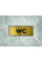 Wc Written Metal Sheet (7 cm X 20 cm)