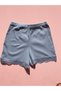 Cotton Ribbed 6-Piece Set in Grey, Nude, Plum, Green, Blue, Dusty Rose Colors Women's Lace Shorts – Panties - 2