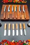 12 Pieces Set 6 Pieces Steak Kitchen Fruit Vegetable Knife and 6 Pieces Butter, Jam, Chocolate Knife Dowry Set - 6