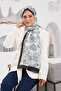 شال ناعم من Nature Easy Tullipa باللون البني المر 3033-14 - 4