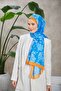 Nature Fulya شال ناعم أزرق Altuni 3041-03 - 2