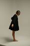 Muslin Bohemian V-Neck Long Sleeve Short Dress